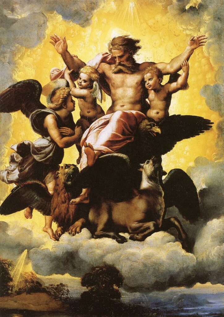 Vision of Ezekiel by Raphael